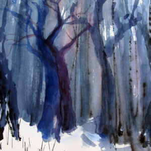 Shadow Woods - Watercolor - 9x12 in.